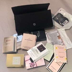 Neiman Marcus clutch full with Fragrance samples